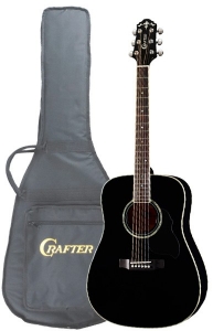 Акустическая гитара CRAFTER D-8/BK с чехлом